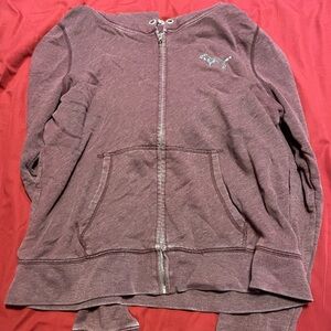 Burgundy hoodie (used)